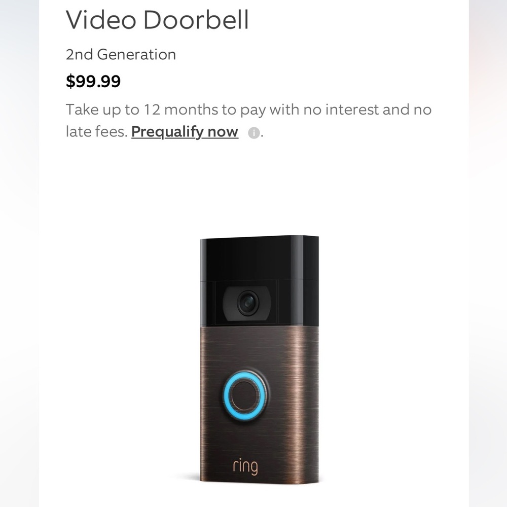 Ring Doorbell, 2nd Generation